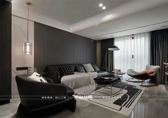 栢景雅居109m²三居室现代风格装修效果图