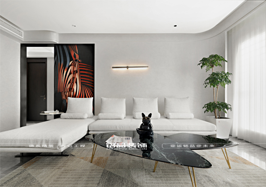 华昱雅苑132m²三室现代风格装修效果图