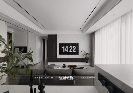 惠仁心苑124²三室现代风格装修效果图